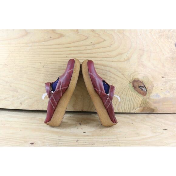 L.E.I. Shoes Womens Sz 9 Red Vintage Platform Y2K Clog Mules Chunky Slip Ons - Picture 6 of 8